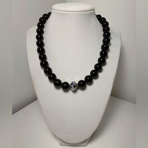 Black Onyx 16” Necklace - Handmade